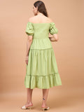 Pistachio Pista Green Cotton Womens Nursing Maternity Dress with Hidden Nursing Features Pistachio Pista Green Cotton Womens Nursing Maternity Dress with Hidden Nursing Features