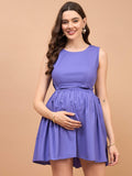 Mommy Unicorn Purple Cotton Womens Nursing Maternity Dress with Hidden Nursing Feature Mommy Unicorn Purple Cotton Womens Nursing Maternity Dress with Hidden Nursing Feature