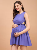 Mommy Unicorn Purple Cotton Womens Nursing Maternity Dress with Hidden Nursing Feature Mommy Unicorn Purple Cotton Womens Nursing Maternity Dress with Hidden Nursing Feature