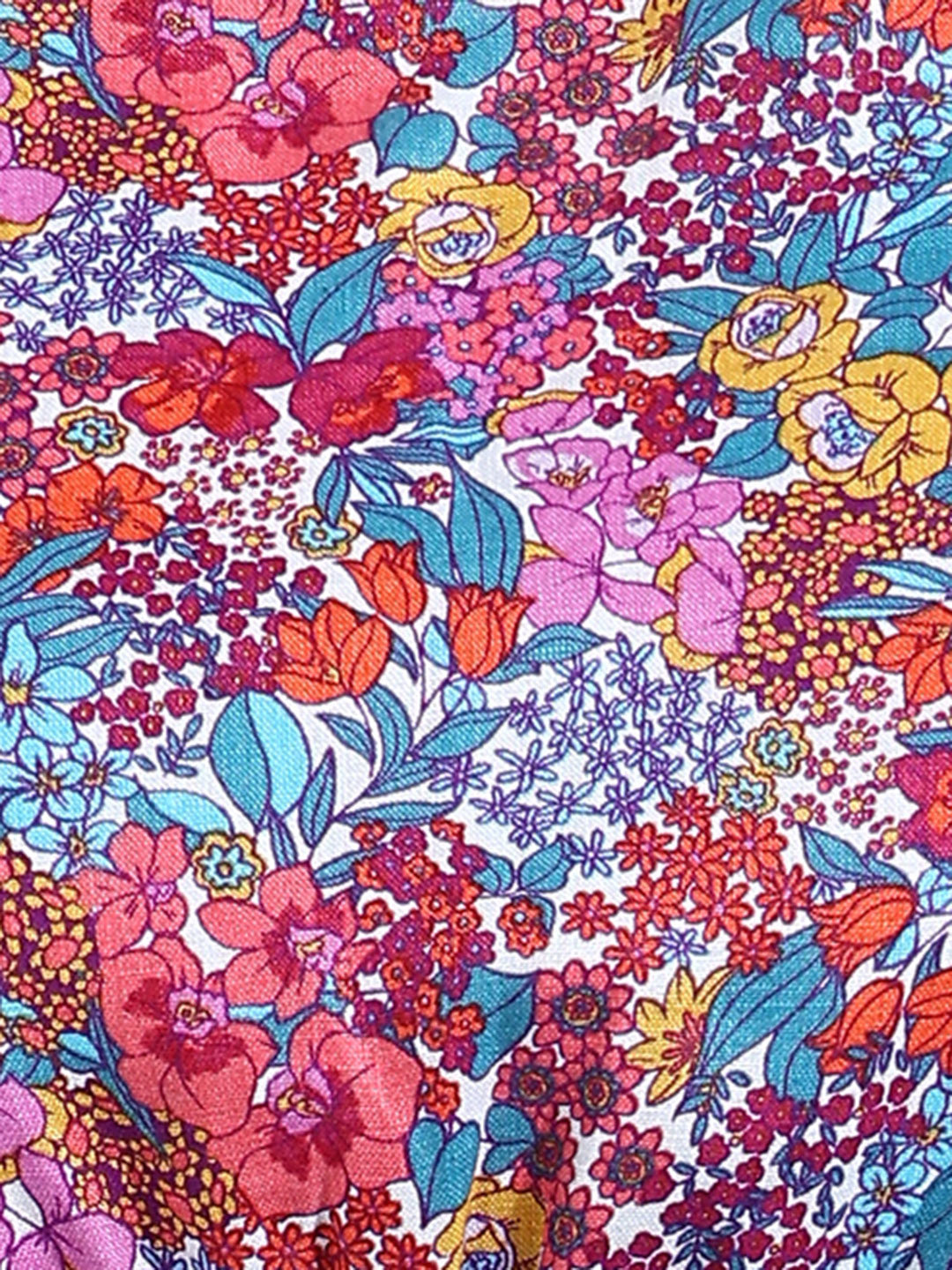 Isabella Pink Floral Printed 100% Linen Dress Isabella Pink Floral Printed 100% Linen Dress
