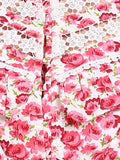 Hawaii Pink Floral Casual Tier Dress for Women with Lace and Ruffle Details Hawaii Pink Floral Casual Tier Dress for Women with Lace and Ruffle Details