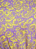 Venice Neon Green and Purple Floral Womens Cotton Dress with Drop Shoulder and Belt Venice Neon Green and Purple Floral Womens Cotton Dress with Drop Shoulder and Belt