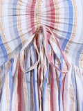 Nancy Pastel Strips Yarn Dyed Maxi Dress with Tie Detail Nancy Pastel Strips Yarn Dyed Maxi Dress with Tie Detail