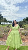 Pistachio Pista Green Cotton Womens Nursing Maternity Dress with Hidden Nursing Features Pistachio Pista Green Cotton Womens Nursing Maternity Dress with Hidden Nursing Features