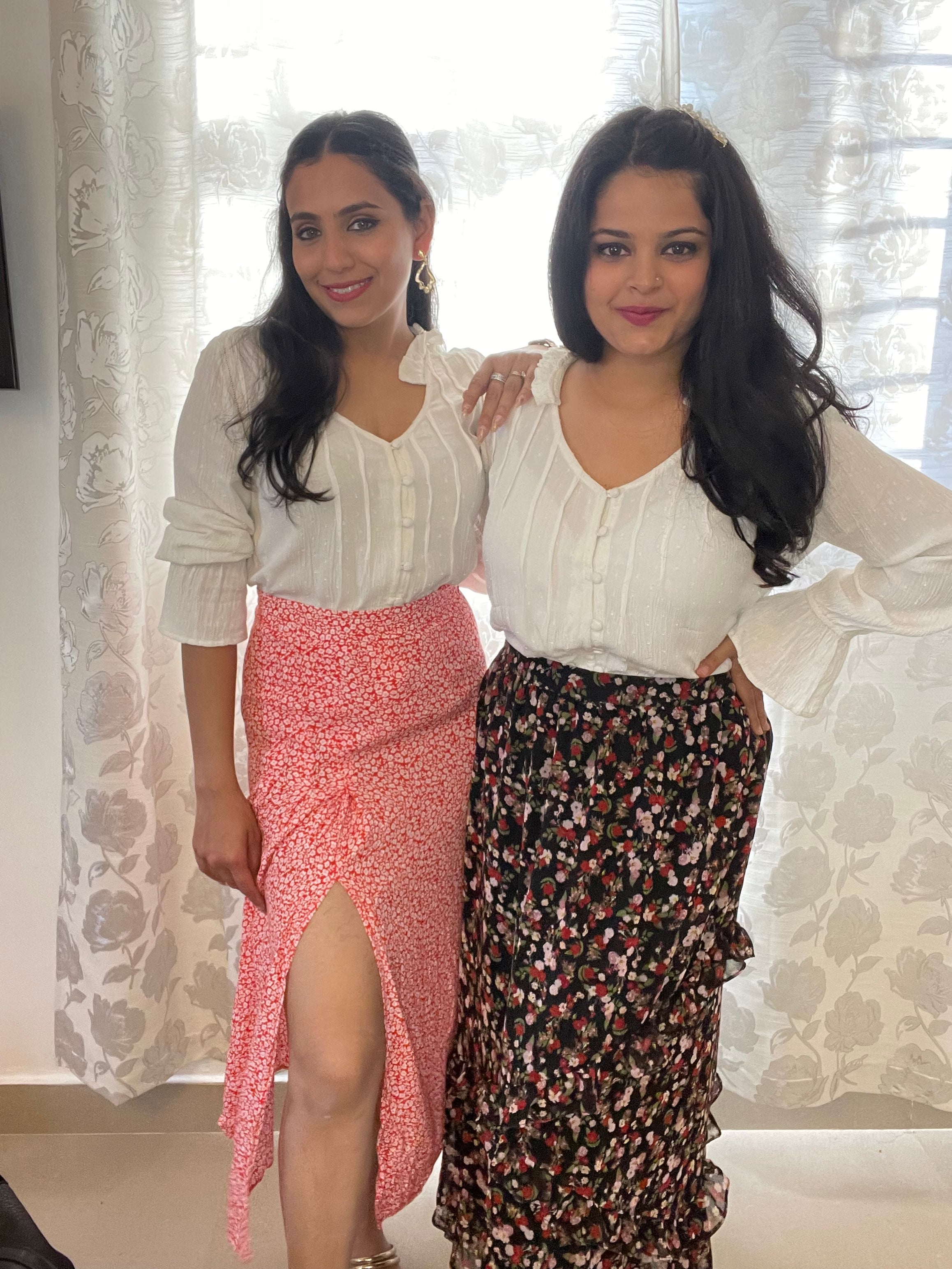Flourish Me Womens Stylish White Summer Top with Ruffles and Button Details Flourish Me Womens Stylish White Summer Top with Ruffles and Button Details
