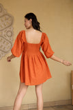 Thank U Next Rust Schiffli Mini Summer Dress for Women Thank U Next Rust Schiffli Mini Summer Dress for Women