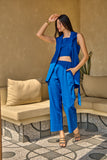 Girl Power Formal Blue Blazer Co-ord Set for Women Girl Power Formal Blue Blazer Co-ord Set for Women