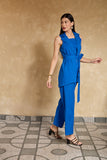 Girl Power Formal Blue Blazer Co-ord Set for Women Girl Power Formal Blue Blazer Co-ord Set for Women