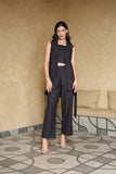 Hustler Black Formal Black Blazer Co-ord Set for Women Hustler Black Formal Black Blazer Co-ord Set for Women