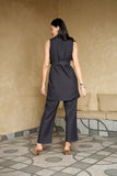 Hustler Black Formal Black Blazer Co-ord Set for Women Hustler Black Formal Black Blazer Co-ord Set for Women