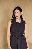Hustler Black Formal Black Blazer Co-ord Set for Women Hustler Black Formal Black Blazer Co-ord Set for Women
