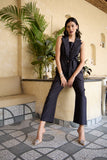 Hustler Black Formal Black Blazer Co-ord Set for Women Hustler Black Formal Black Blazer Co-ord Set for Women