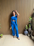 Girl Power Formal Blue Blazer Co-ord Set for Women Girl Power Formal Blue Blazer Co-ord Set for Women