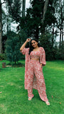 Serial Chiller 3 Piece Printed Summer Co-ord Set for Women with Cape Serial Chiller 3 Piece Printed Summer Co-ord Set for Women with Cape