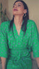 Worthy Green Floral Kimono Vacay Dress for Women Worthy Green Floral Kimono Vacay Dress for Women