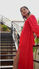 Fierce Red Midi Party Dress for Women Fierce Red Midi Party Dress for Women