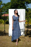 Syaahee Indigo Indo-Western Womens Dress with High Low Hem for Festive Wear Syaahee Indigo Indo-Western Womens Dress with High Low Hem for Festive Wear