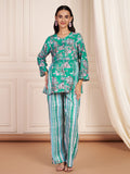 Athena Printed Rayon Maternity Nursing Co-ord set for Women