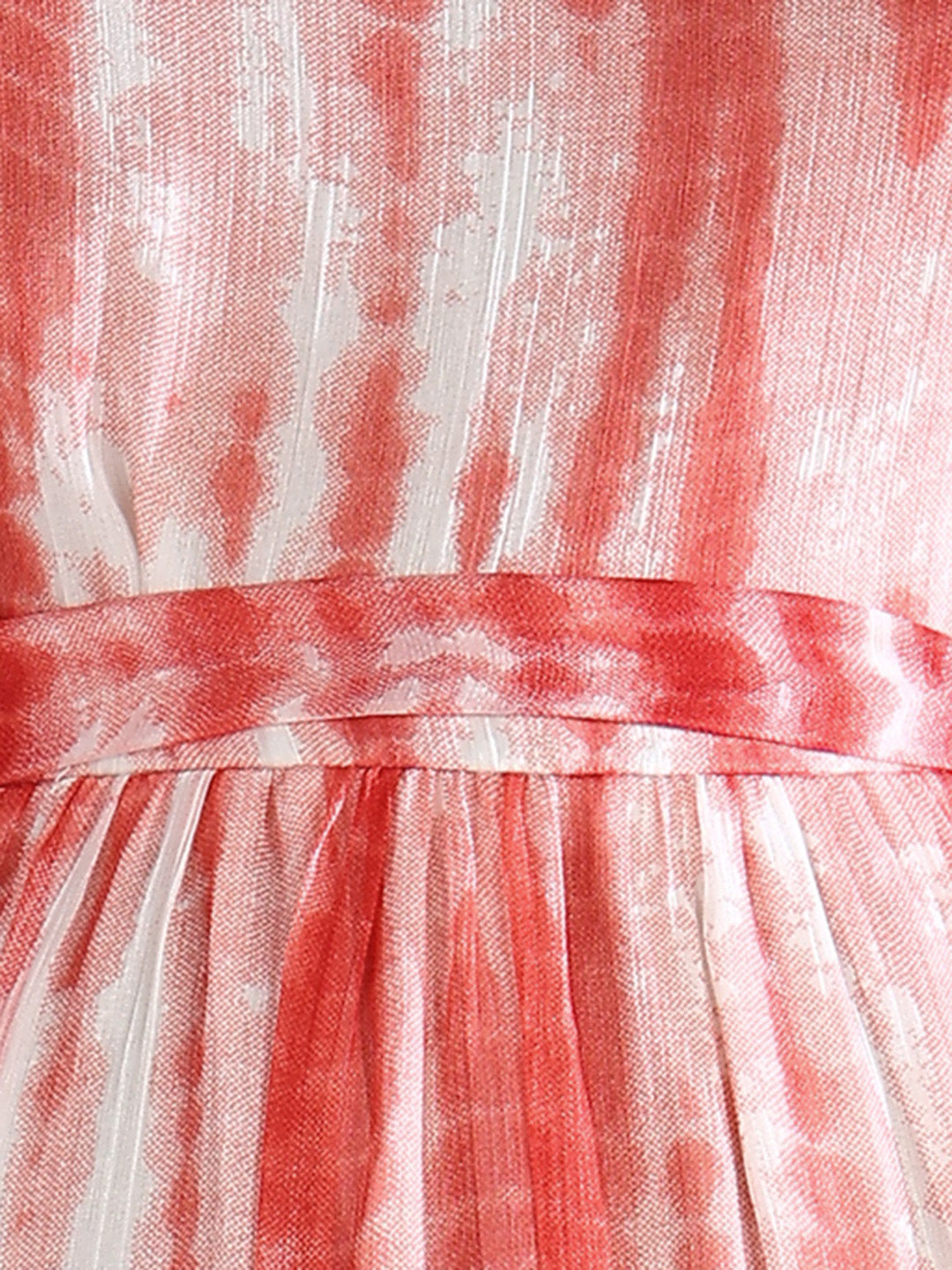 Emma Peach Tie and Dye Maternity Dress with Nursing Feature